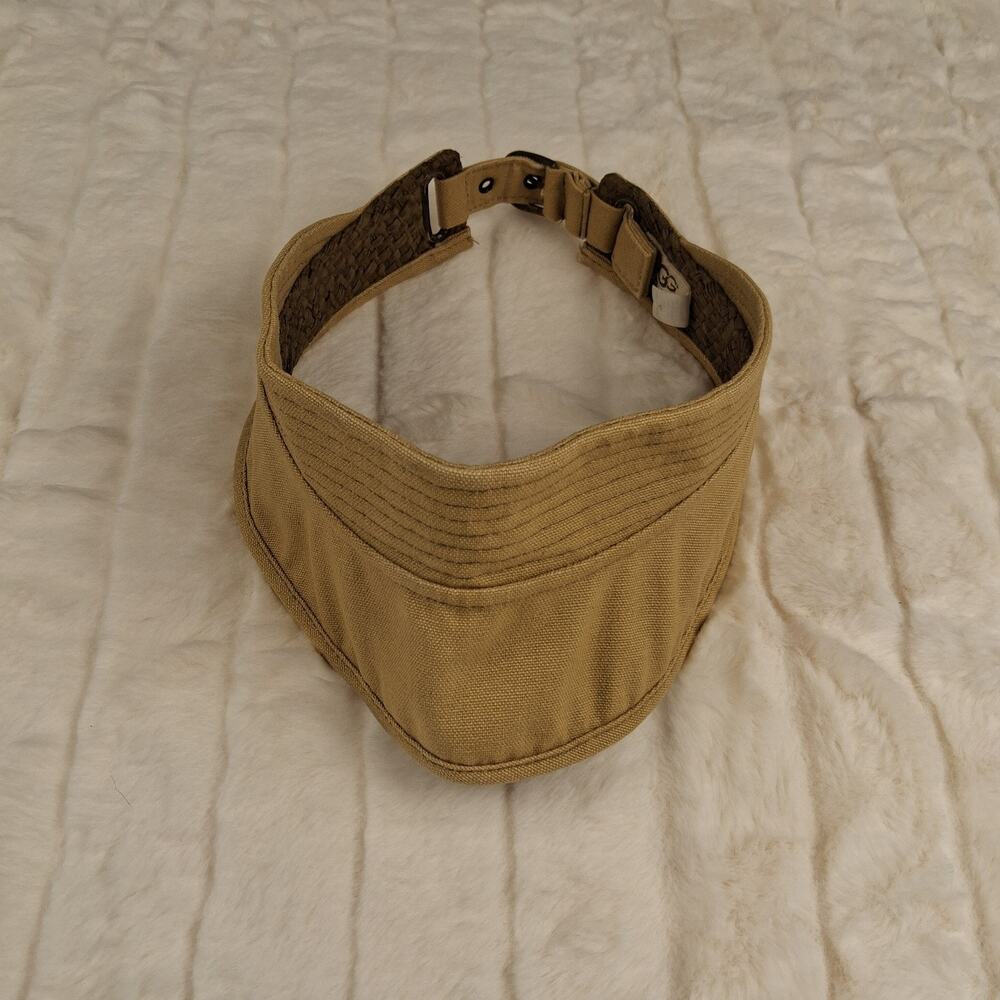 UGG Adjustable Tan Visor Baseball Hat Summer Sun Golf Outdoor Casual